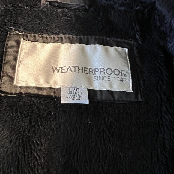 Weatherproof Quilted Jacket Hoodie Womens Size Large Black Cozy Warm Minimalist - Picture 8 of 11